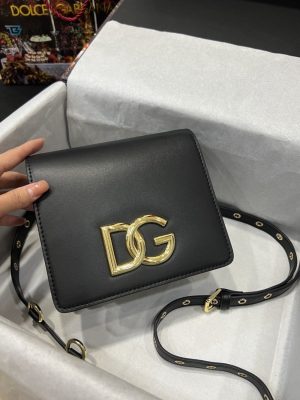 Dolce  Gabbana Crossbody 3.5 Bag Black For Women 6.9In18cm Dg Bb7037aw57680999