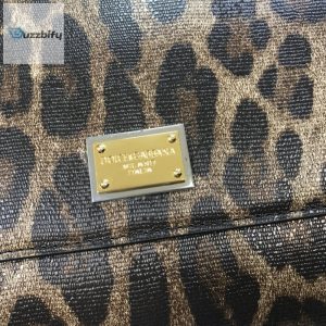 dolce gabbana leopard print medium sicily top handle bag muticolour for women 9 1