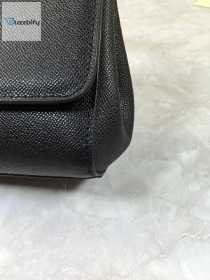 dolce gabbana medium sicily handbag in dauphine black for women 10 11