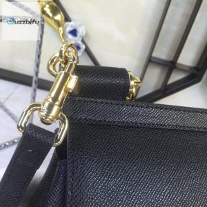dolce gabbana medium sicily handbag in dauphine black for women 10 8