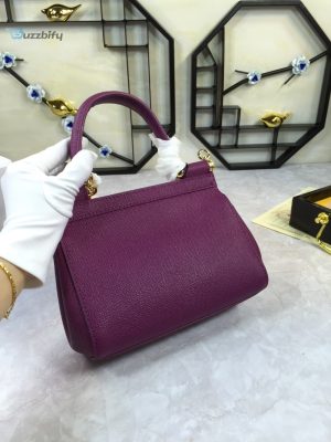dolce gabbana medium sicily handbag in dauphine violet for women 10 1