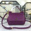 dolce gabbana medium sicily handbag in dauphine violet for women 10