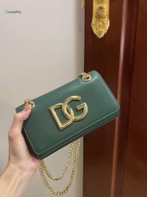 Dolce necklace Gabbana Polished 3.5 Phone Bag Green For Women 7.3In19cm Dg