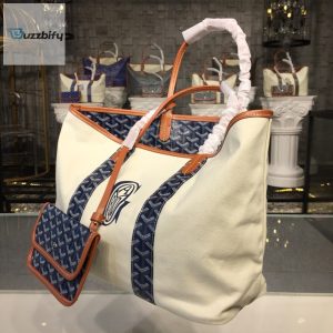 double sided shopping bag whitenavy bluered for women 14 1