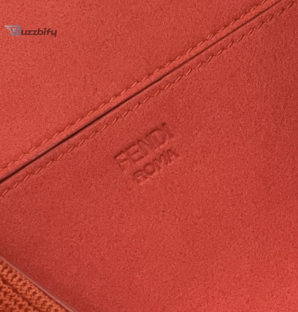 Fendi Baguette Chain Midi Red FF Fabric Bag For Woman 14.5cm/6in 8BR793AHW5F1F2I 