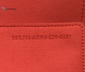 fendi baguette chain midi red ff fabric bag for woman 14 8