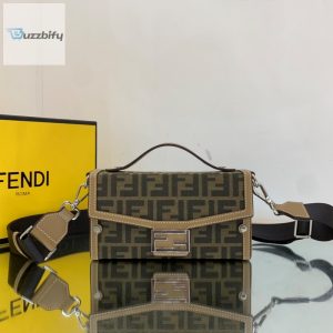 Fendi Baguette Soft Trunk Mini Beige Bag For Woman 10Cm4in