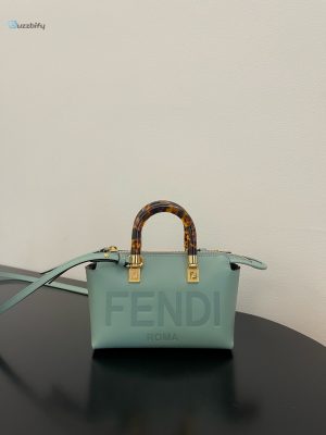 Fendi By The Way Mint Green Mini Bag For Woman 17Cm6.5In 8Bs067abvlf03hw