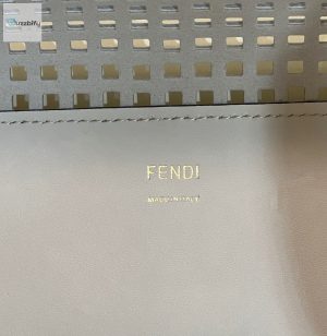 fendi First fendi First sunshine medium twotoned perforated bag for woman 37cm14 1