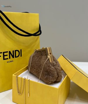 fendi Match mini brown mink bag for woman 11 15