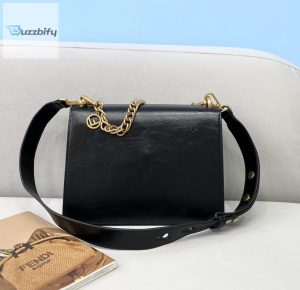 Fendi Kan U Small Black Bag For Woman 25Cm9.5In