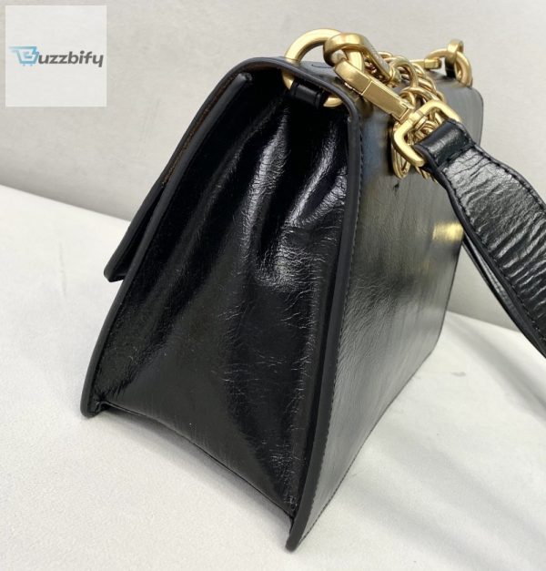 fendi kan u small black bag for woman 25cm9 12
