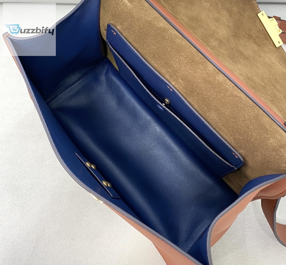 Fendi Silver Kan U Small Brown Bag For Woman 25cm/9.5in 