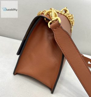 fendi kan u small brown bag for woman 25cm9 9