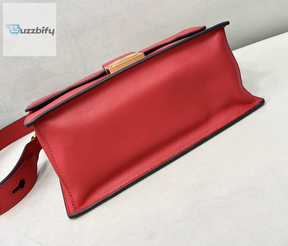 Fendi Kan U Small Red Bag For Woman 25Cm9.5In
