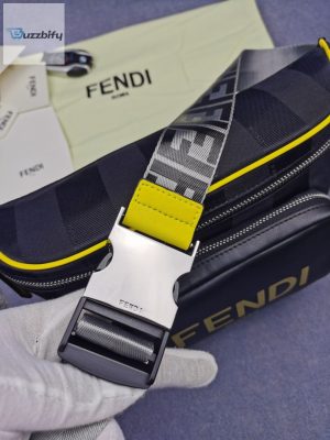 Fendi Little Monster Belt Bag Blackyellowgray For Men Mens Bags 7.9In20cm Ff