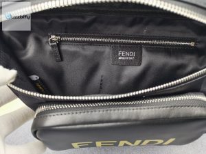Fendi Little Monster Belt Bag Blackyellowgray For Men Mens Bags 7.9In20cm Ff