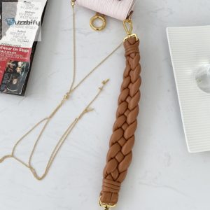 fendi nano baguette maxi handle pink and brown bag for woman 65cm2 10