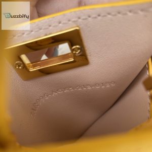 fendi turtleneck nano peekaboo charm crossbody yellow bag for woman 12cm4 1