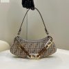 fendi First olock swing dove gray tapestry fabric bag for woman 32cm12in buzzbify 1