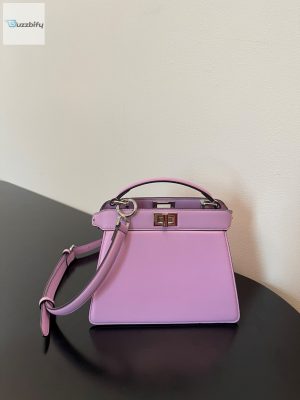 fendi peekaboo iseeu petite light purple small bag for woman 20cm8in buzzbify 1
