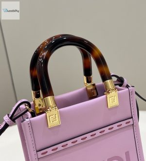 fendi sunshine shopper lilac mini bag for woman 13cm5in buzzbify 1 1