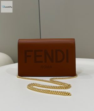 fendi wallet on chain mini brown bag for woman 135cm5