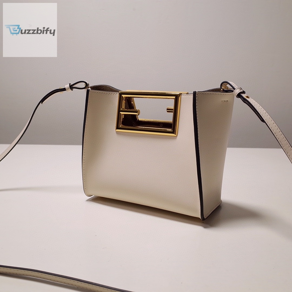 Fendi Way Small White Bag For Woman 20cm/8in 