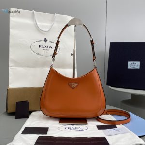 prada cleo brushed shoulder bag orange for women womens bags 11