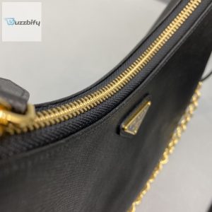 prada system nappa patchwork shoulder bag black for women womens bags 9 14