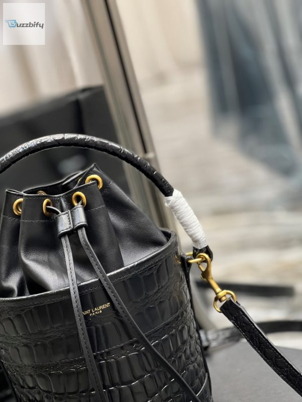 saint laurent bahia small bucket bag black for women 10 10