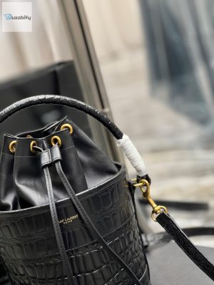 saint laurent bahia small bucket bag black for women 10 2