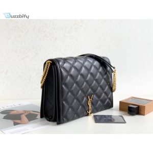 Saint Laurent Becky Small Shoulder Bag Black For Women 10.5In27cm Ysl P00420101