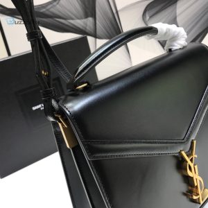 saint laurent cassandra medium top handle bag in grain black for women 96in24 2