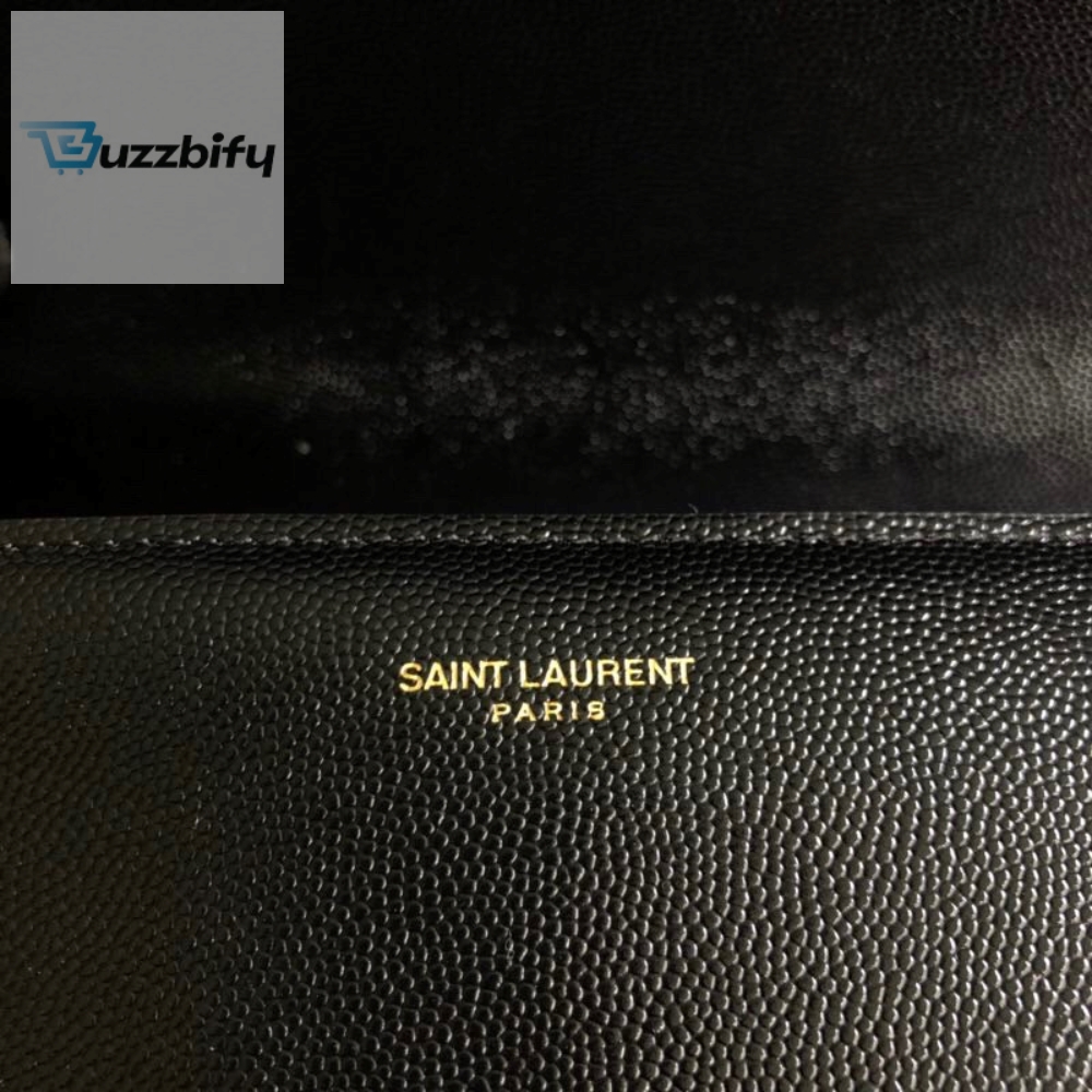 Saint Laurent Cassandra Medium Top Handle Bag In Grain De Poudre Embossed Black For Women 9.6In25cm 623931Bow0w1000