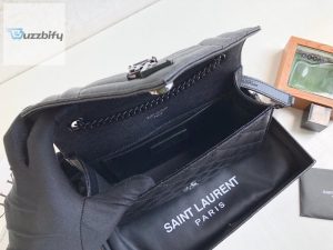 saint laurent envelope small bag in mix matelasse grain de poudre black for women 8 1
