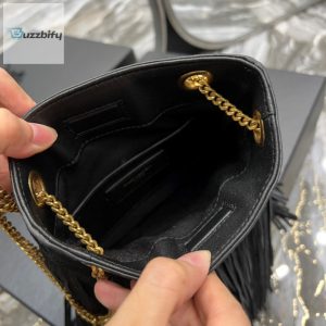Saint Laurent Grace Ladies Tassel Black For Women Womens Bags 8.3In21cm Ysl