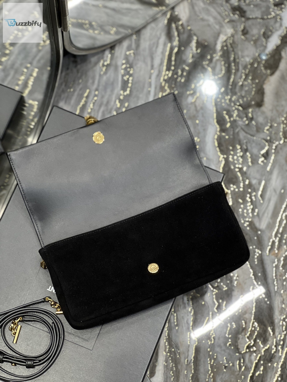 Saint Laurent Kate 99 Chain Bag With Tassel Black For Women, Women’s Bags 10.2in/26cm YSL 