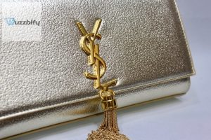 saint laurent kate chain wallet with tassel yellow copper for women 10 1