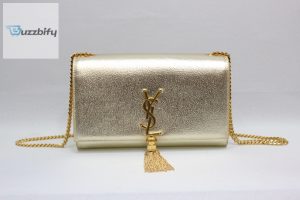 saint laurent kate chain wallet with tassel yellow copper for women 10