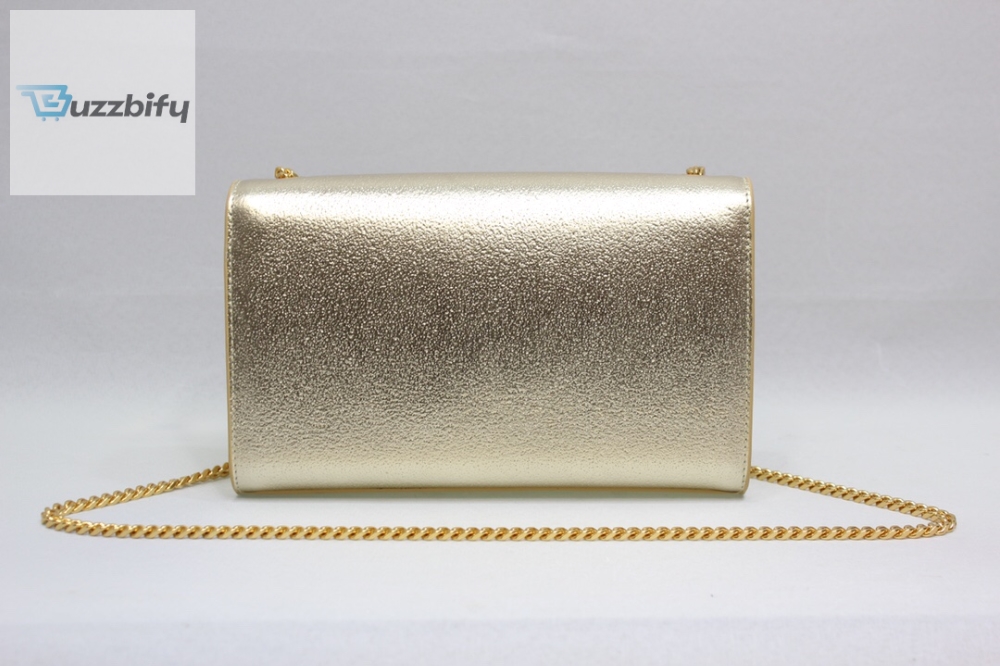 Saint Laurent Kate Chain Wallet With Tassel Yellow Copper For Women 10.2in/26cm YSL 