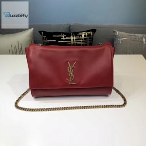 Saint Laurent Kate Medium Chain Bag In Grain De Poudre Red For Women 9.4In24cm Ysl 364021Bow0j6008