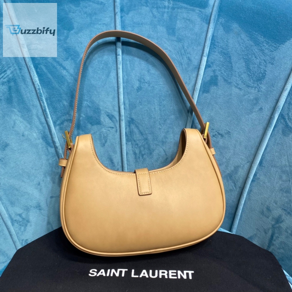 Saint Laurent Le Fermoir Hobo Bag Brown For Women 9.5In24cm Ysl