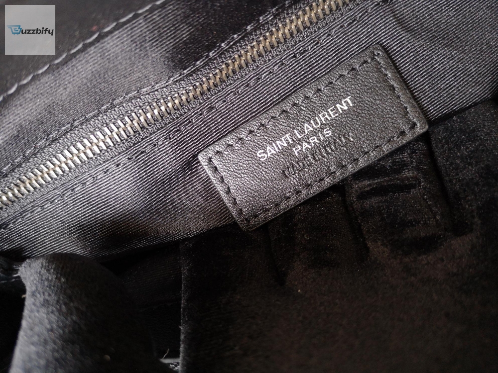 Saint Laurent Lou Lou Medium Chain Bag Black For Women 12.6in/32cm YSL 574946DV7281000 