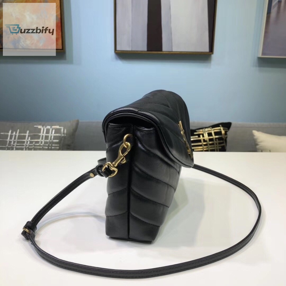 Saint Laurent Loulou Mini Shoulder Bag Black For Women 7In18cm Ysl