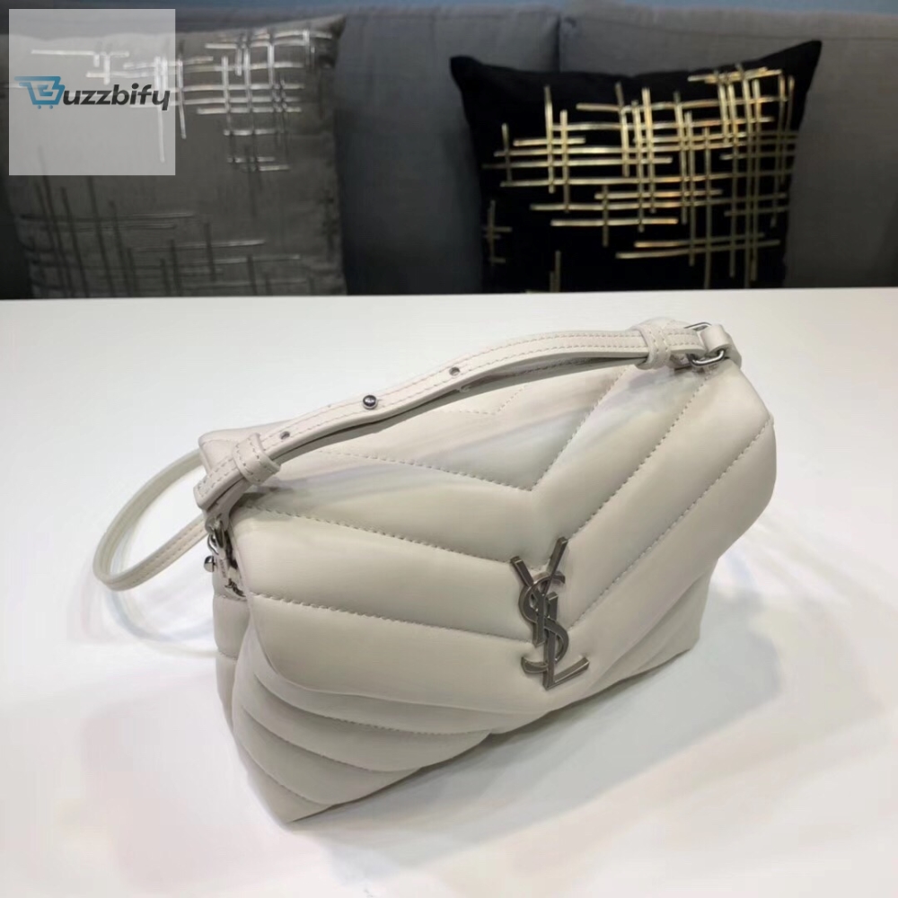 Saint Laurent Loulou Mini Shoulder Bag White For Women 7In18cm Ysl