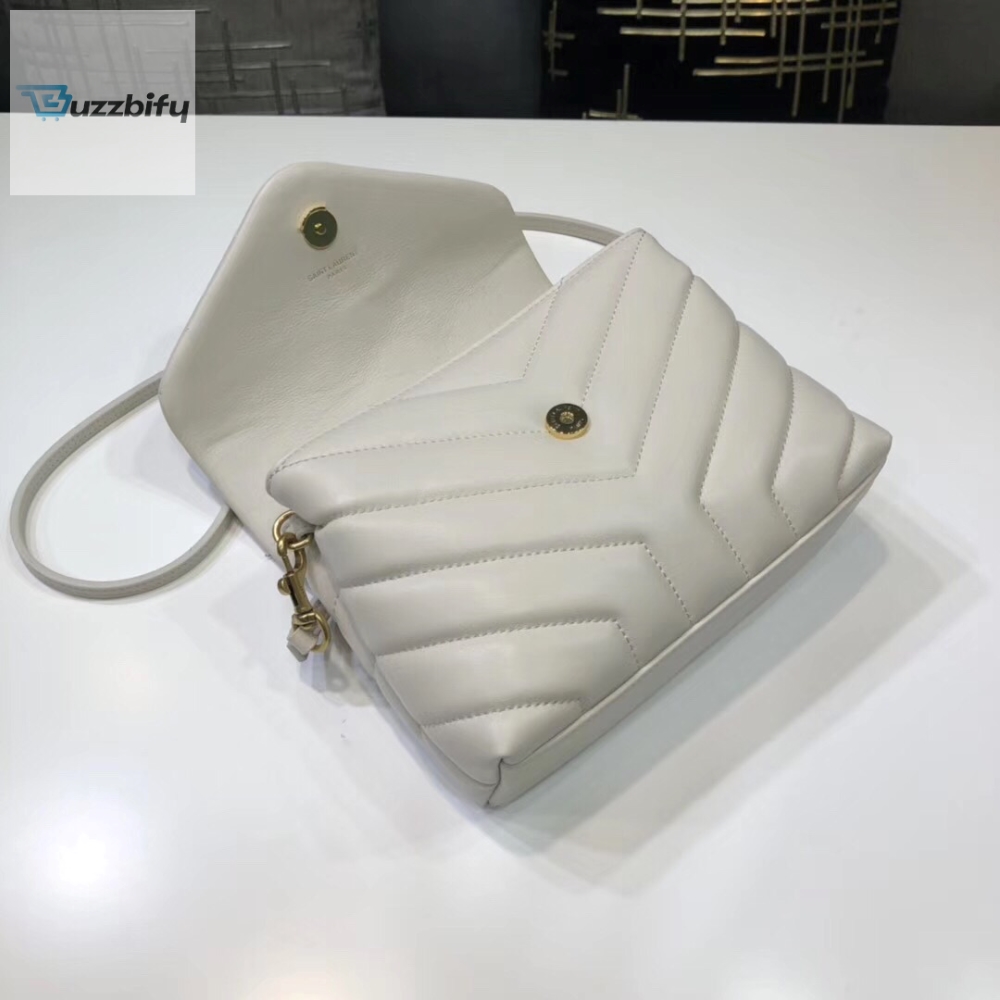 Saint Laurent Loulou Mini Shoulder Bag White For Women 7In18cm Ysl