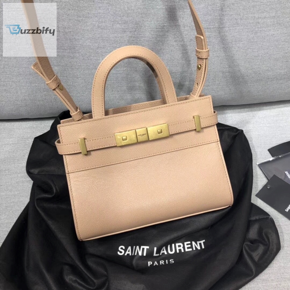 Saint Laurent Manhattan Nano Shopping Bag In Box Beige For Women 8.2In21cm Ysl