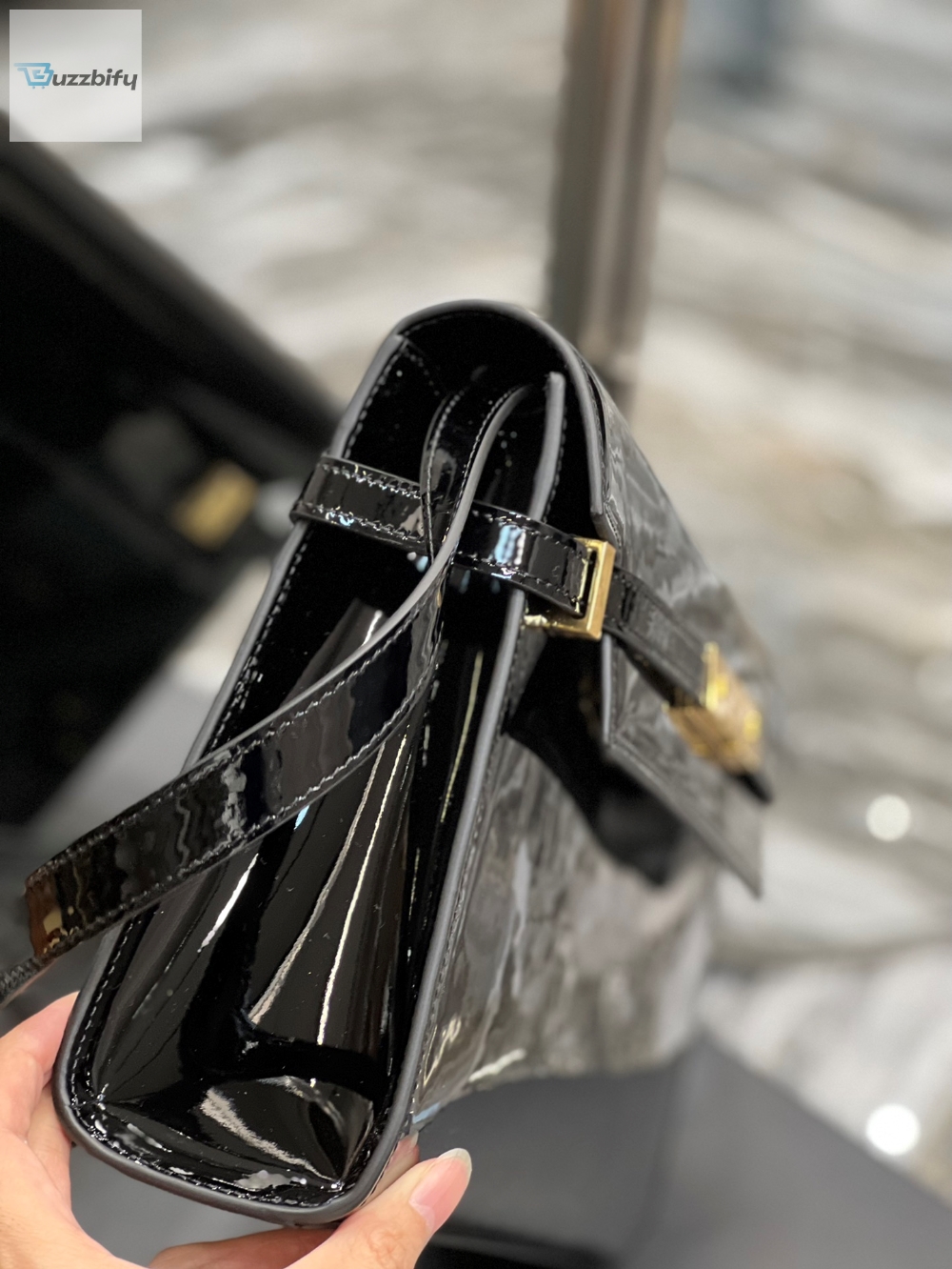 Saint Laurent Manhattan Shoulder Bag Black For Women 11.4In29cm Ysl
