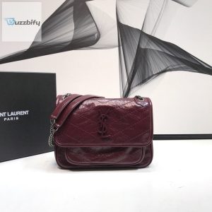 black leather mini drawstring bag